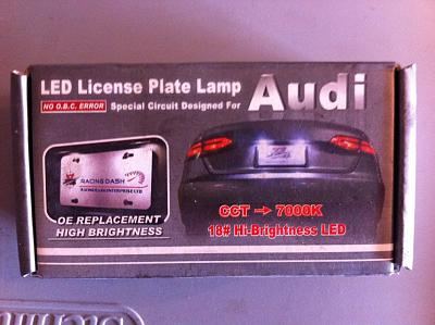 B6 A4 L.E.D. License Plate Lights-photo-2.jpg