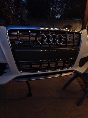 Audi S4 Front White Bumper W/ Foglights &amp; Grill-image.jpg