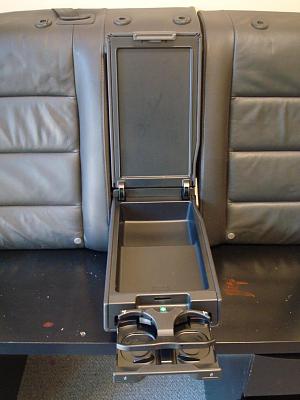 2005 Audi A6 Rear Black Leather Rear Seat Upper Cushion-dsc00298.jpg