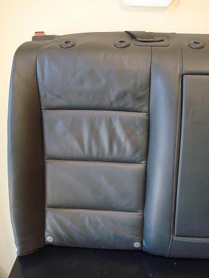 2005 Audi A6 Rear Black Leather Rear Seat Upper Cushion-dsc00299.jpg