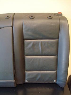 2005 Audi A6 Rear Black Leather Rear Seat Upper Cushion-dsc00300.jpg