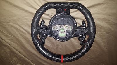 RS 5 Carbon Fiber Steering Wheel w/CF Paddles - ,600 Custom Made Wheel-20160103_153047.jpg