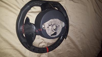 RS 5 Carbon Fiber Steering Wheel w/CF Paddles - ,600 Custom Made Wheel-20160103_153131.jpg