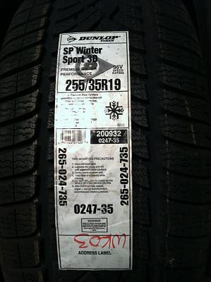 19&quot; Winter tires for sale- Dunlop SP Winter Sport 3D (255/35R-19)-img_0257.jpg