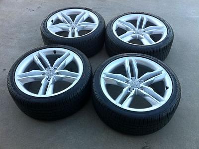 19" Audi S5 OEM Alloy Wheels Rims Continental DWS Tires A5 S4 A4 18 20 - 00 NJ-audi-wheel-1.jpg