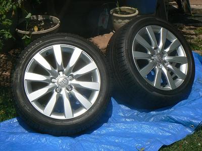 17&quot; A4 factory OEM wheels w/ mounted+balanced Pirelli 245/45r17 tires 00-110.jpg