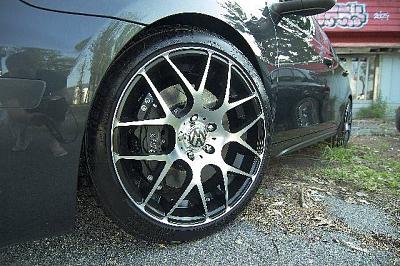 For Sale: Avant Garde M310 Black w/ Machined Face wheels (set of 4 + 1 spare wheel)-optimized7frontupclose.jpg