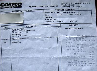 FS: One OEM A3 Tri-spoke wheel 2009-2013, Two NEW RE050A 225/40/18 TIRES 9/OBO-re050a_receipt_dscn0053.jpg