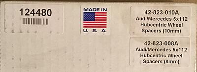 For Sale: 42 Draft Designs Hubcentric Wheel Spacers (2 +10mm &amp; 2 +8mm) Installed/Neve-img_1385.jpg