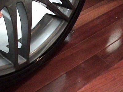 (Gun Metal) 19" RS4 replica wheels/Tire set for sale-damage.jpg