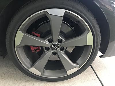 2018 S4 B9 19 inch OEM Black Optic Wheels PERFECT condition-image-ios-4-.jpg