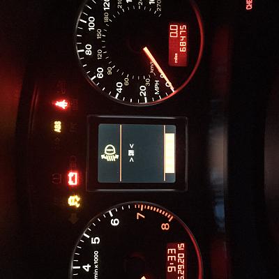 a4 not starting, strange dashboard light. Image attached-image.jpg